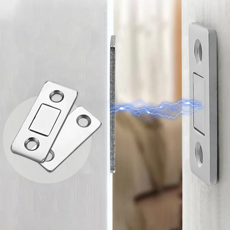 Magnetic Cabinet Catches Ultra Thin Door Strong Magnets Stopper Invisible Adhesive Drawer Magnet Lock for Kitchen Closet Closer - ALPENZO