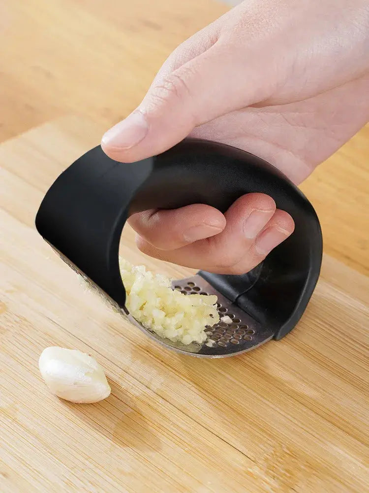 Stainless Steel Garlic Press Crusher Manual Garlic Mincer Chopping Garlic Tool Fruit Vegetable Tools Kitchen Accessories Gadget - ALPENZO