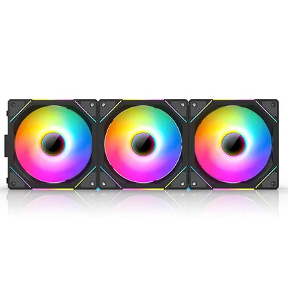TEUCER JM-1 Computer Case Fan ARGB Mirror Cycle Light Effect 120mm 4Pin PWM PC Cooling Fan Low Noise Water Cooling Ventilador - ALPENZO