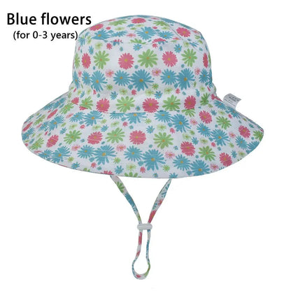 Outdoor Beach Hat Summer Baby Sun Hat for Girls Boys Kids Bucket Cap 0-8 Years ALPENZO