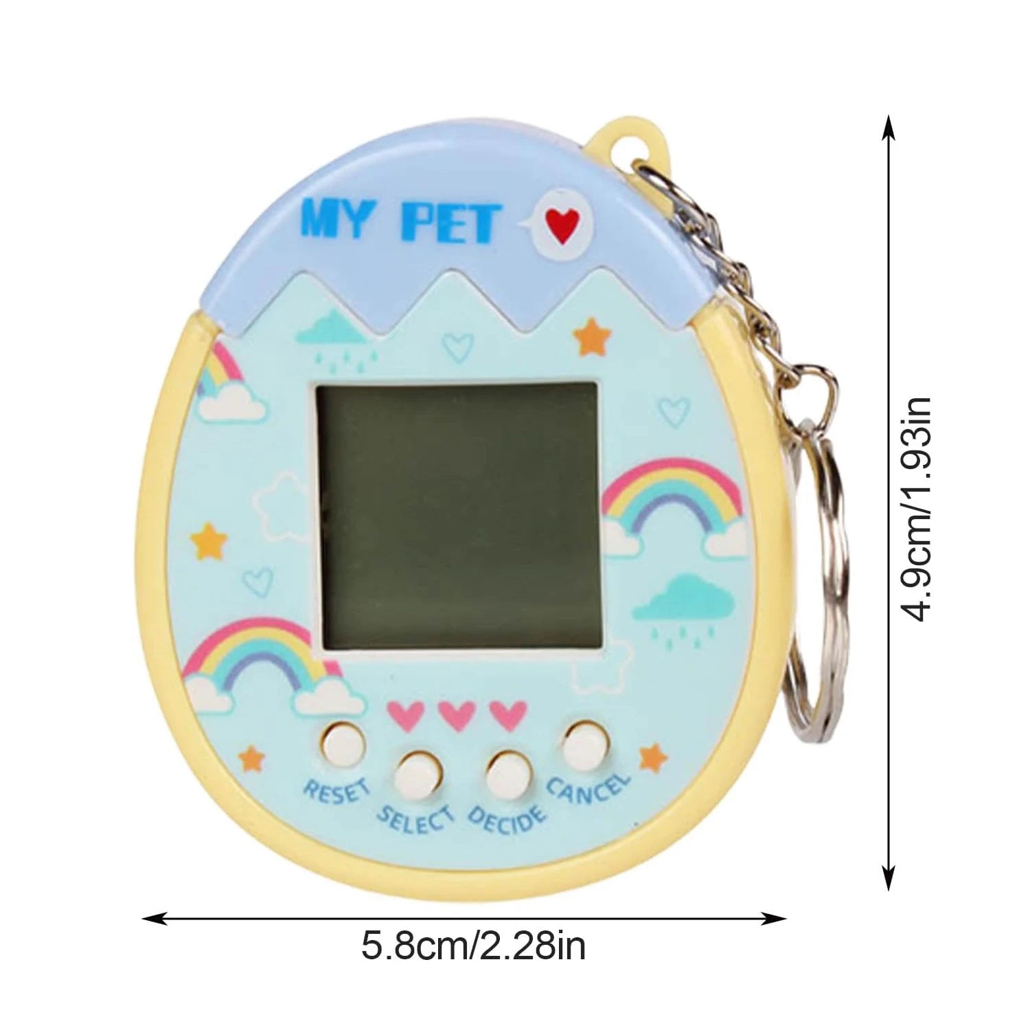 Interactive Toy Digital Pet - Virtual Electronic Pets Video Game Party Favors for Kids Video Game Keychain Video Game Party Supp ALPENZO