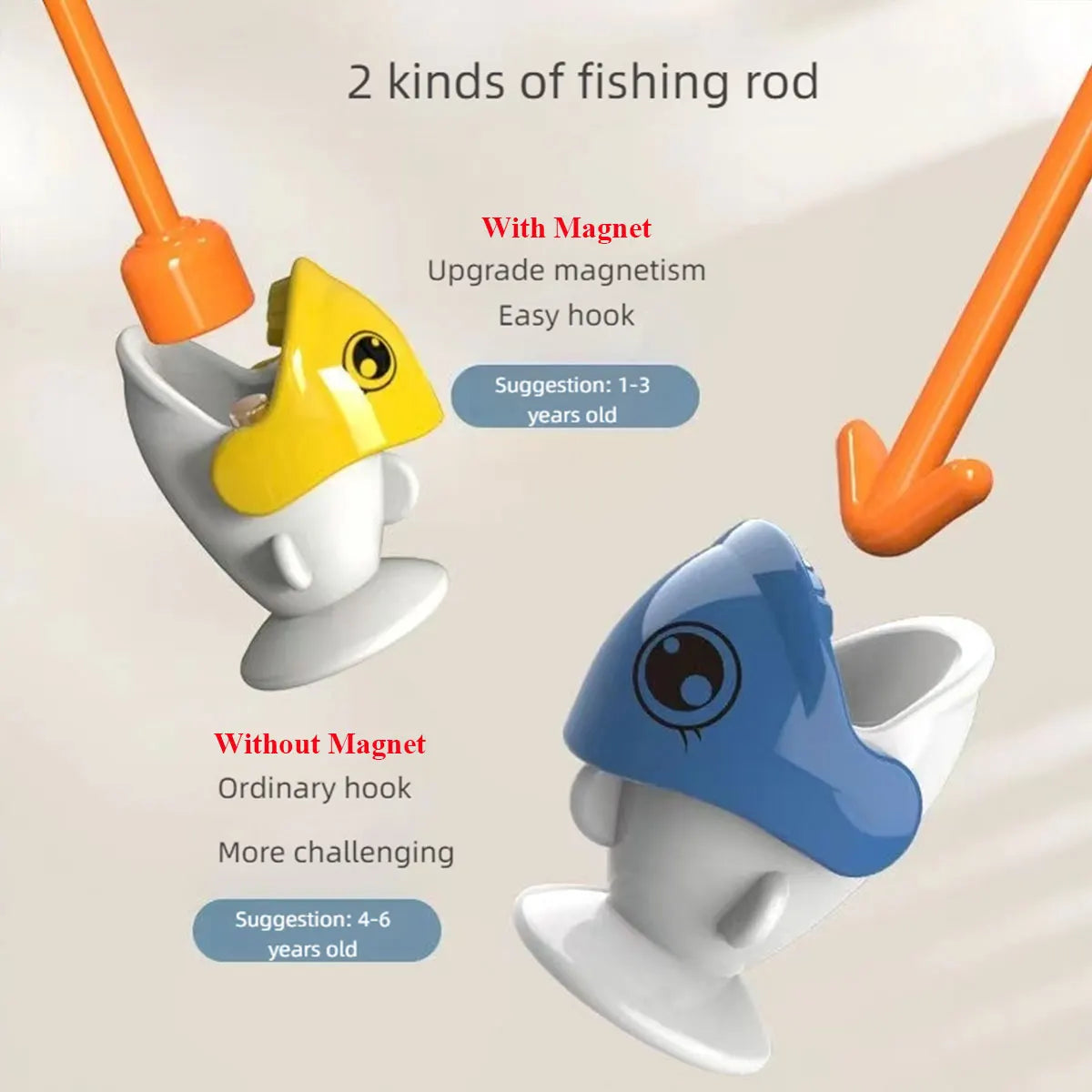 Dinosaur Simple Magnetic Fishing Toys Play Rod Game Toys for Children Baby Montessori with Rod Kids Educational No Rotating Gift ALPENZO