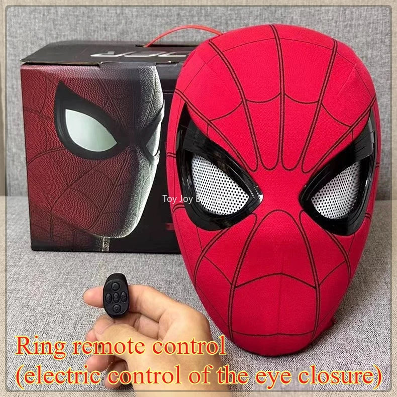 New Spider-man:no Way Home Spider Man Mask Luxury Helmet Rechargeable Remote Eyes Movable Mask Cosplay Decoration Gift Toys ALPENZO