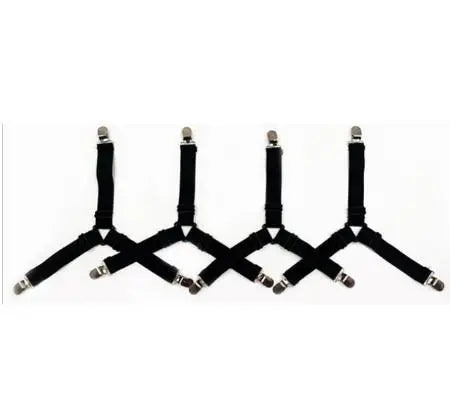 4Pcs/lot Bed Sheet Fasteners Holder Gadgets for Bed Sheet Organizer Mattress Cover Clip For Home Elastic Straps Adjustable Clips - ALPENZO
