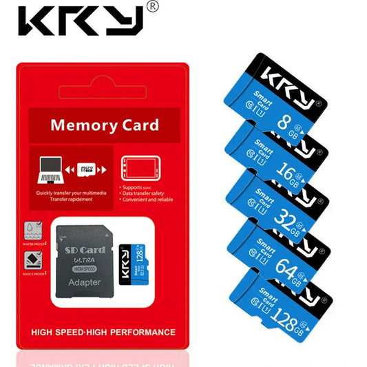 Micro Memory SD Card 128GB 32GB 64GB SD Card SD/TF Flash Card 32 64 128GB Class 10 Memory Card For Phone - ALPENZO