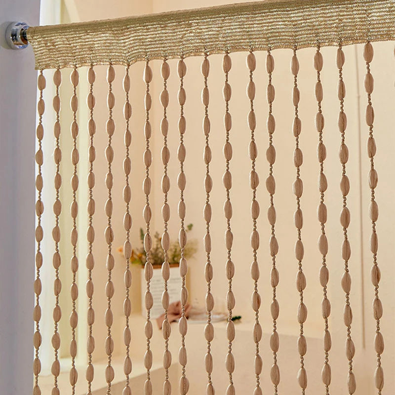 1*2M Beaded String Curtain Door Curtain Bead Thread Tassel Curtain Window Wall Panel Room Divider Doorway Home Wedding Acces - ALPENZO