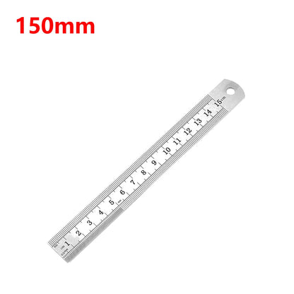 Stainless Steel Metal Straight Ruler Precision Double Sided Precision Measuring Tool Scale Metric Ruler Accessories 15-40cm ALPENZO
