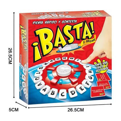 Basta 2.0 Spanish English Word Board Game Electronic Button Digital Display Quick Thinking Letters Pressing Travel Games Gifts