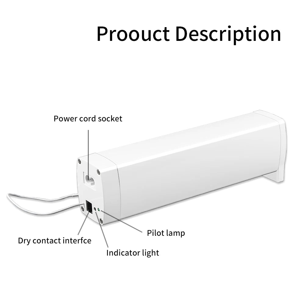 Smart Tuya Wifi/Zigbee Electric Curtain Shutter Motor with RF Remote 22.5CM Size APP Control Alexa Google Assistant SmartThings - ALPENZO