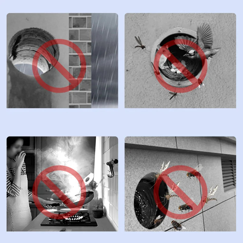 Stainless Steel Wall Ceiling Air Vent Ducting Ventilation Exhaust Grille Cover Waterproof Outlet Heating Cooling Vents Cap - ALPENZO