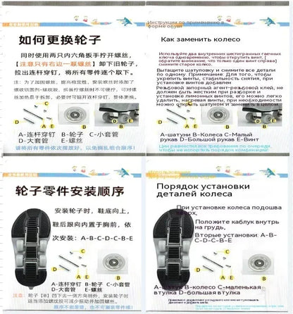 NEW children's sports roller skates deformation shoes 4 four-wheeled roller skates adult runaway shoes student deformation wheel