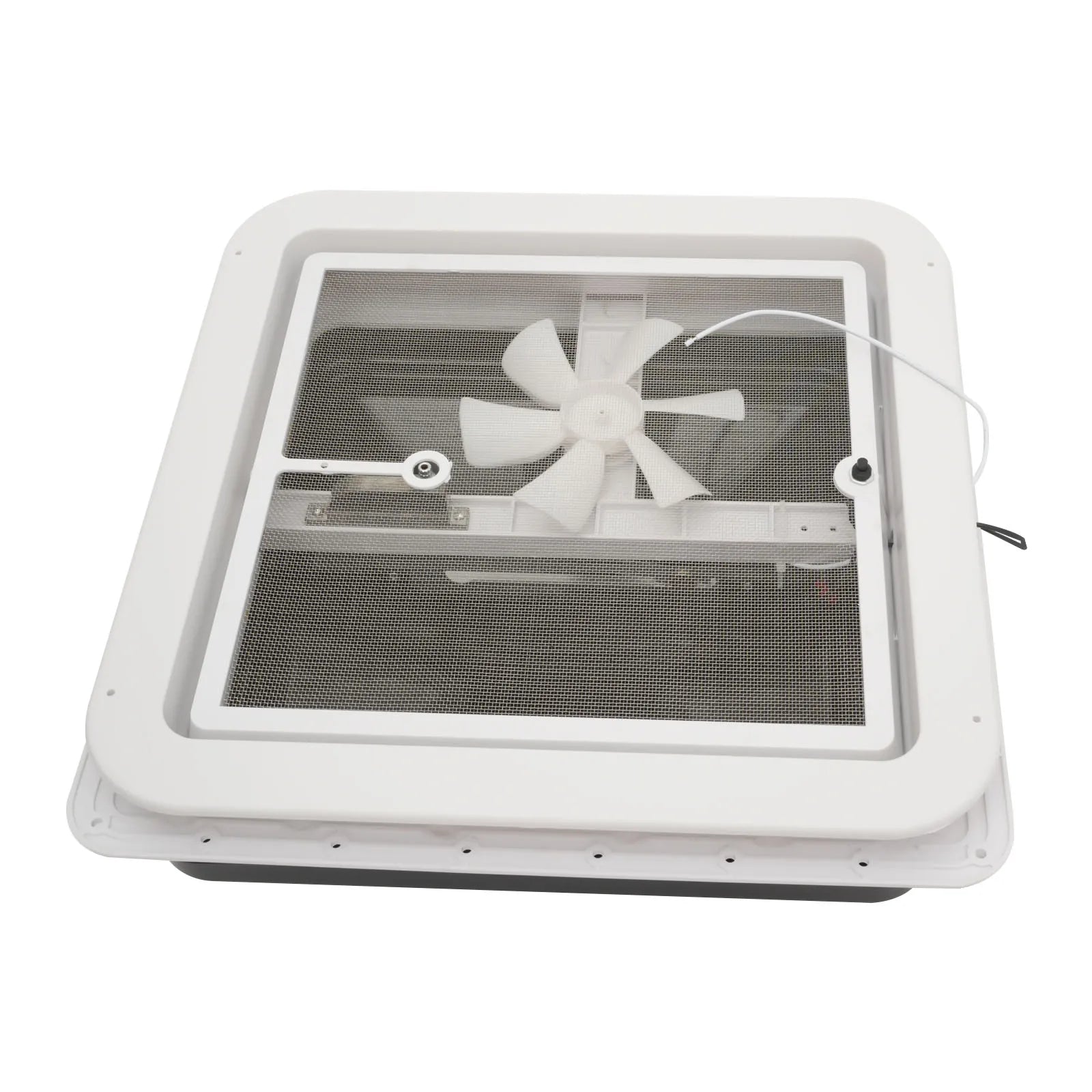 Roof Vent Fan Camper Van Motorhome RV Caravan Skylight Vent 42cmx42cm Dustproof - ALPENZO