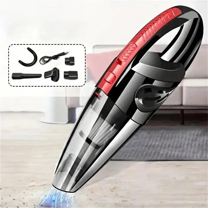 Portable Car Wireless Vacuum Cleaner Powerful Suction Rechargeable Handheld Vacuum Cleaner Quick Charge for Car Home Pet Hair - ALPENZO