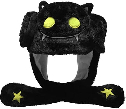 Cartoon Bunny Ear Move Hat Jumping up Toys Rabbit Girls Animal Plush Costume Cosplay Cap Kids Party for Adult Funny Anime Hat ALPENZO