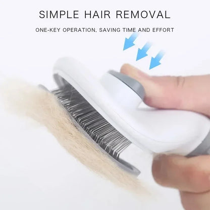 Pet Dog Brush Cat Comb Self Cleaning Pet Hair Remover Brush For Dogs Cats Grooming Tools Pets Dematting Comb Dogs Accessories - ALPENZO