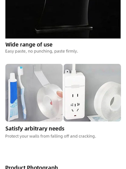 Nano Double Sided Tape Transparent Waterproof Strong Tape Reusable Nano Tape Kitchen Bathroom Home Decoration - ALPENZO