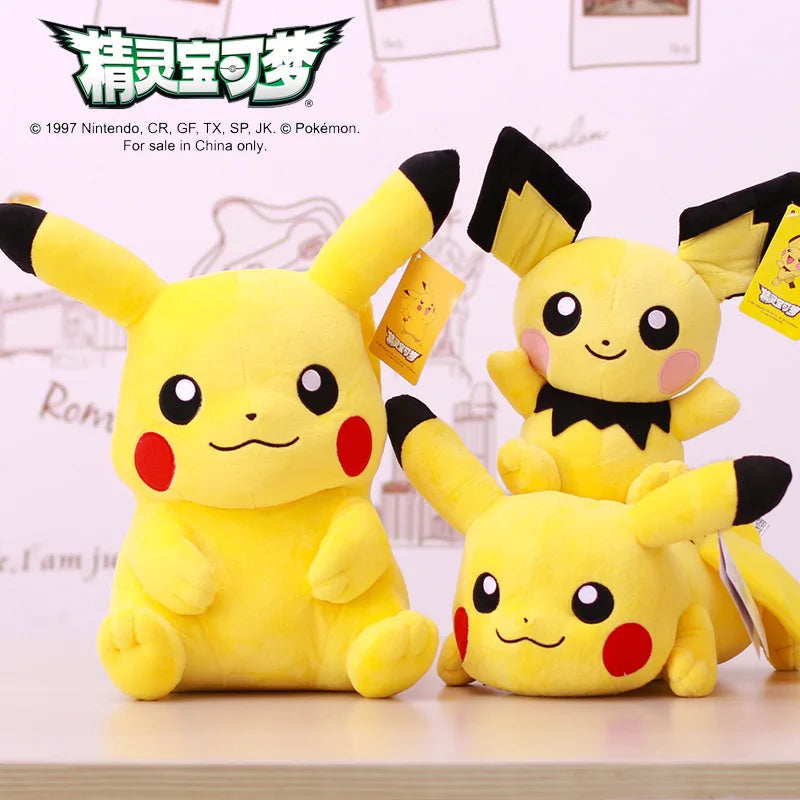 POKEMON Original Plush Toy Gengar Pikachu Charizard Genuine Plush Doll Soft Kawaii Cute Cartoon Piplup Toys for Kids Gift ALPENZO