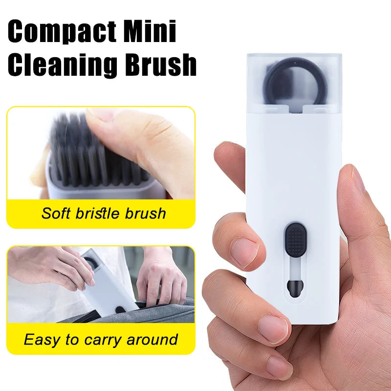 7-in-1 Computer Keyboard Cleaner Brush Screen cleaning Spray Bottle Set Earphones Cleaning Pen Cleaning Tools Keycap Puller ALPENZO
