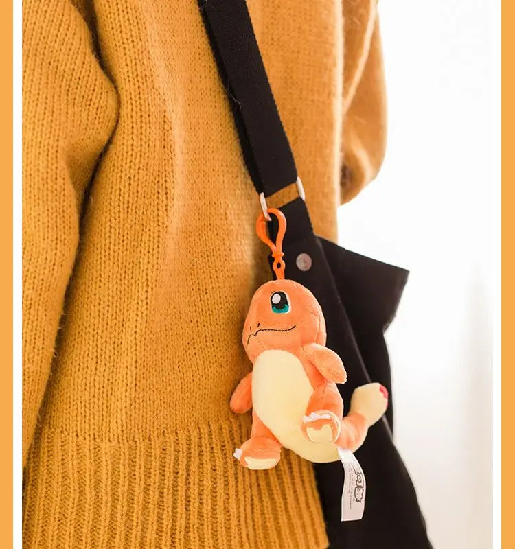 Clearance_Original Pokemon Plush Keychain Cartoon Toys Pikachu Charmander Psyduck Squirtle Snorlax Wobbuffet Doll Kids Kawai Toy ALPENZO