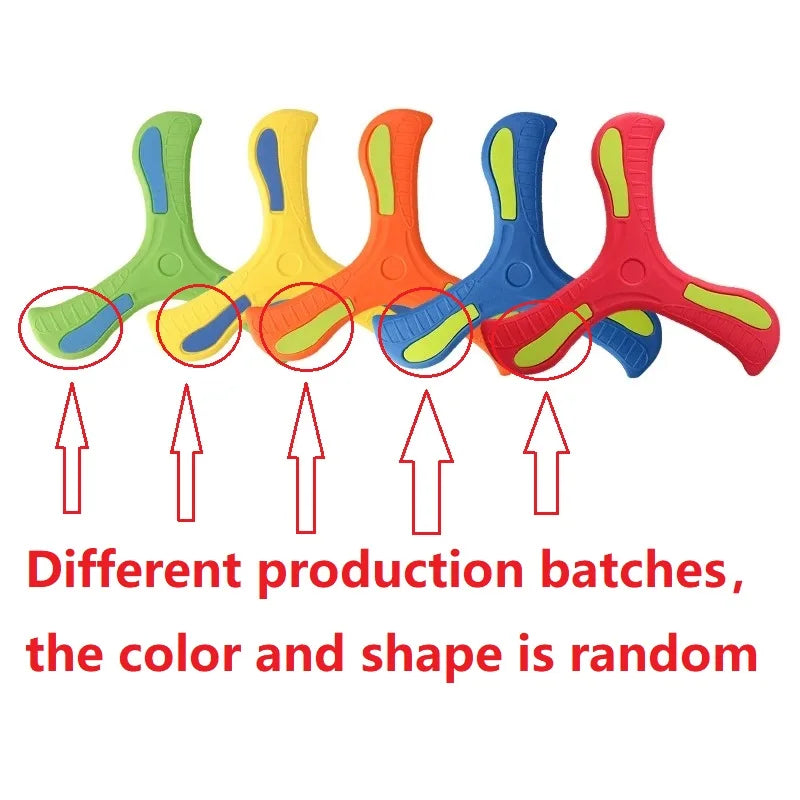 Children Boomerang Soft Three-leaf Cross Adult-kids Interactive Outdoor Toy Early Education Puzzle Decompression Gift ALPENZO