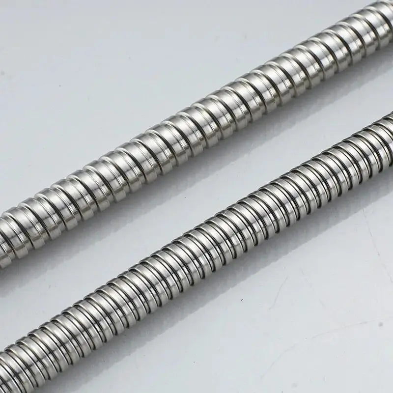 1/2" Extra Thick Silver Stainless Steel Shower Hose,Explosion-Proof Plumbing Hose for Showerhead,Rainfall Shower and Bath Faucet - ALPENZO