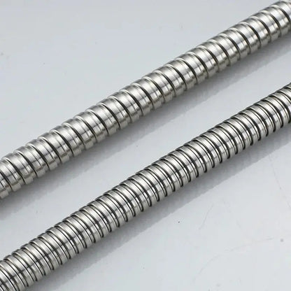1/2" Extra Thick Silver Stainless Steel Shower Hose,Explosion-Proof Plumbing Hose for Showerhead,Rainfall Shower and Bath Faucet - ALPENZO