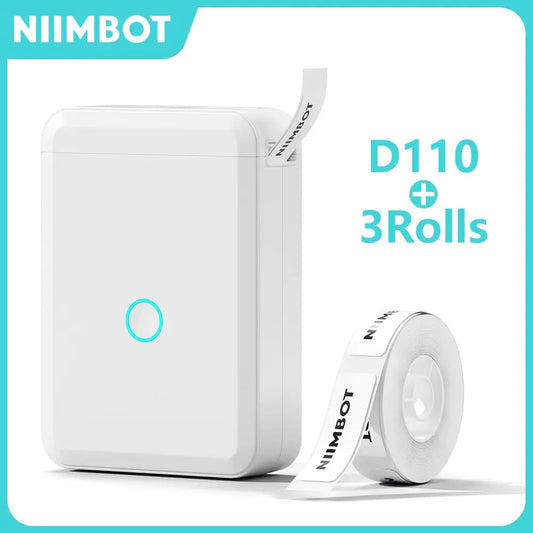 Niimbot D110 Mini Portable Thermal Printer Without Ink Self-Adhesive Label Maker Printer For Stickers Labeller Labeling Machine - ALPENZO
