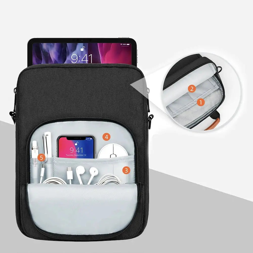 Tablet Handbag Case Sleeve Portable Pouch For iPad 9th 8th Air 4 5 Generation Bag For Xiaomi Lenovo 9.7-11in Tablet Sleeve Bag - ALPENZO