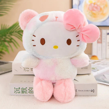Sanrio 25Cm Anime Sanriod Toys Kawaii Kuromi  Cinnamorol Plush Soft Stuffed Animals Doll Plushie Pillow Children's Toys Gifts ALPENZO