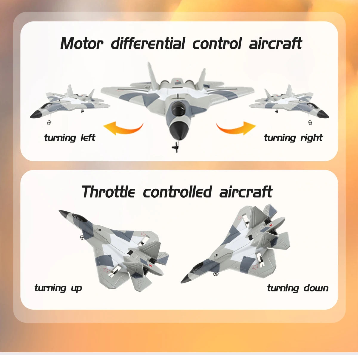 RC Foam Aircraft SU-35 Plane 2.4G Radio Control Glider Remote Control Fighter Plane Glider Airplane Foam Boys Toys for Children ALPENZO