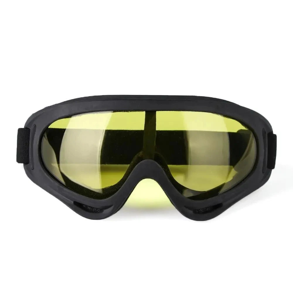 DIZETION 1Pc Winter Windproof Skiing Glasses Goggles Outdoor Sports Eyewear Glasses Ski Dustproof Cycling Lens Frame Sunglasses