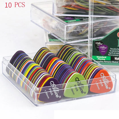 Multicolor Guitar Picks 10/50/100 Pieces Mixed ABS Premium Plastic Guitar Picks for Acoustic Electric Guitars Bass Or Ukulele