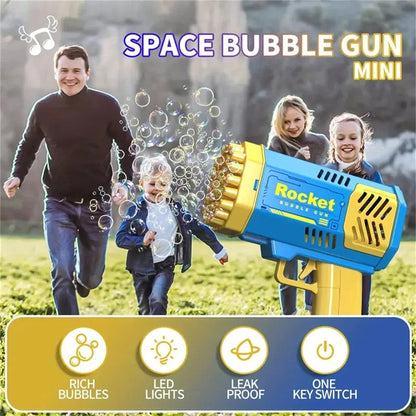 40 Hole Rocket Launcher Bubble Machine CHILDREN'S Bubble Gun Toy [Without Bubble Water] ALPENZO