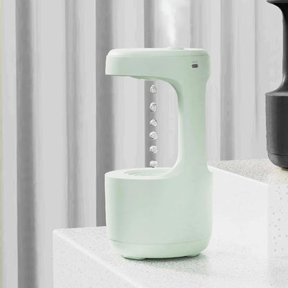 Anti-Gravity Humidifier With Clock Water Drop Backflow Aroma Diffuser Large Capacity Office Bedroom Mute Household Sprayer ALPENZO