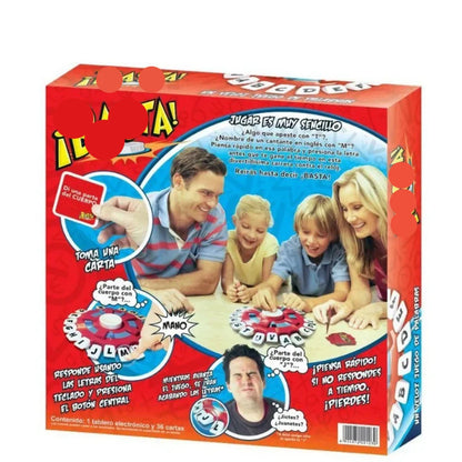 Children's Educational Table Toys English Spanish Crazy Alphabet Game Parent-child Interactive Turntable Toy Family Game
