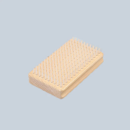NEW 1PC Wooden Handle Brass/ Nylon/ Horsehair Ski Waxing Brush Snowboard Maintenance Tool