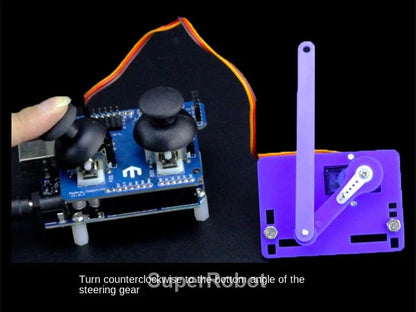 SG90 MG90S 4 Dof Unassembly Acrylic Mechanical Robot Manipulator Claw Kit For Arduino Robot Arm STEAM Kit Programming Robot Arm ALPENZO