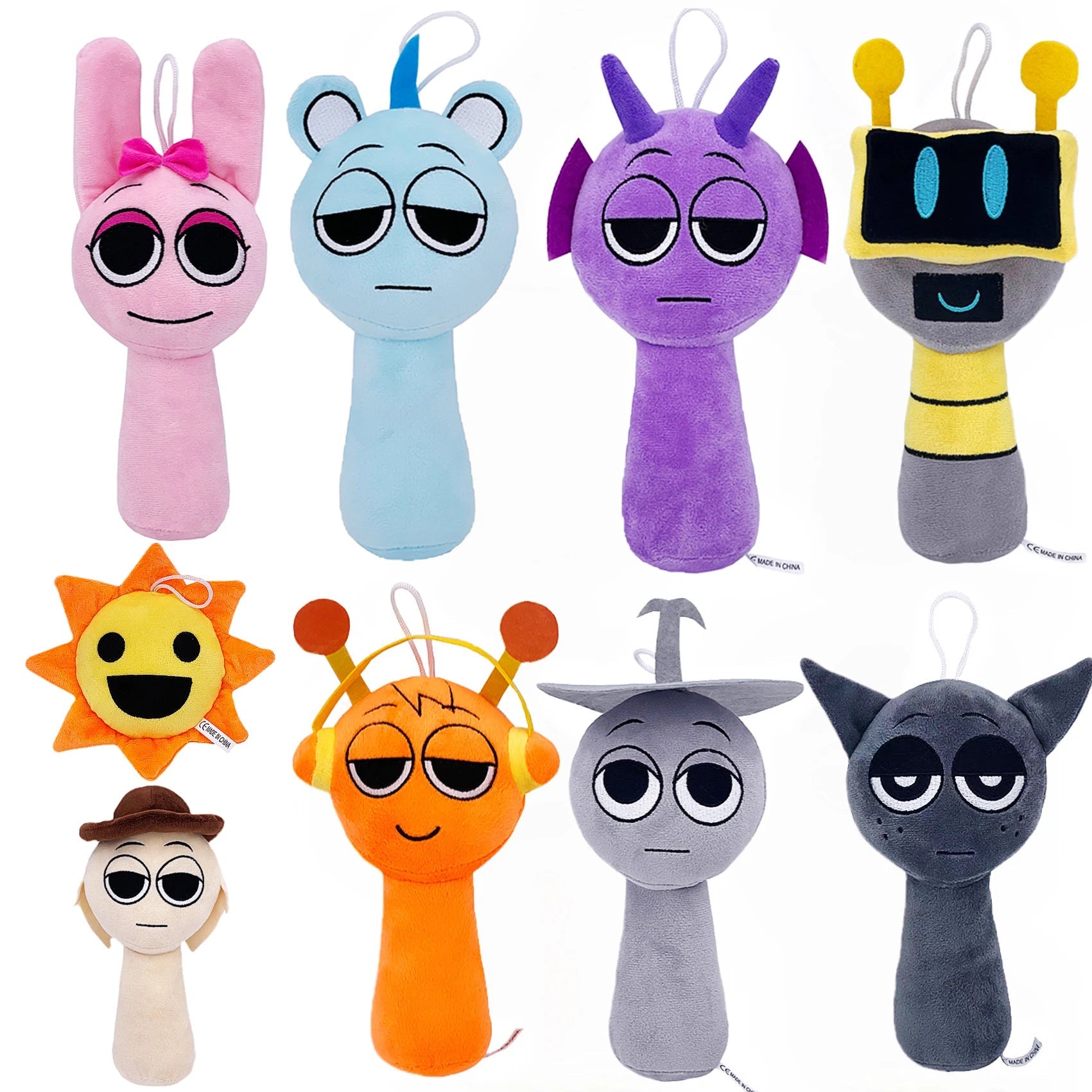 Sprunki Plush Toys Sprunki Incredibox Plush Doll Sprunki Game Cartoon Pillow Kids Birthday Gifts Stuffed Dolls Christmas Gift ALPENZO