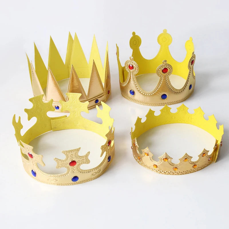 Birthday Crown Hats Girl Queen Hat Boys King Kids Adult Party Hats Party Decorations Crown Supplies ALPENZO