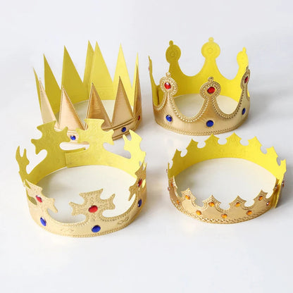 Birthday Crown Hats Girl Queen Hat Boys King Kids Adult Party Hats Party Decorations Crown Supplies ALPENZO