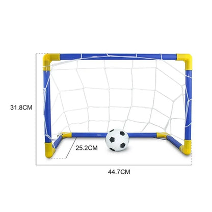 Folding Mini Football Soccer Ball Plastic Removable Goal Post Net Set High-strength Kids Indoor Outdoor Child Birthday Gift