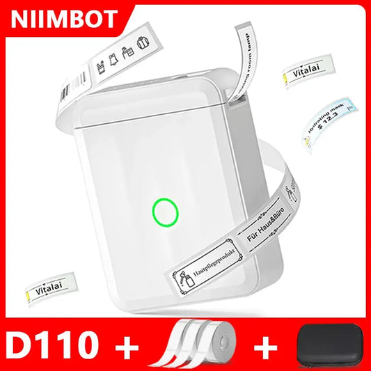 Niimbot D110 Wireless Mini Portable Printer Smart Label Printer Mobile Phone For Thermal Adhesive Sticker Labeling Maker Machine - ALPENZO