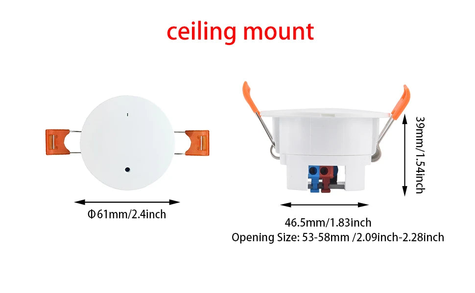 ZigBee Wifi MmWave Human Presence Motion Sensor With Luminance/Distance Detection 5/110/220V Tuya Smart Life Home Automation - ALPENZO