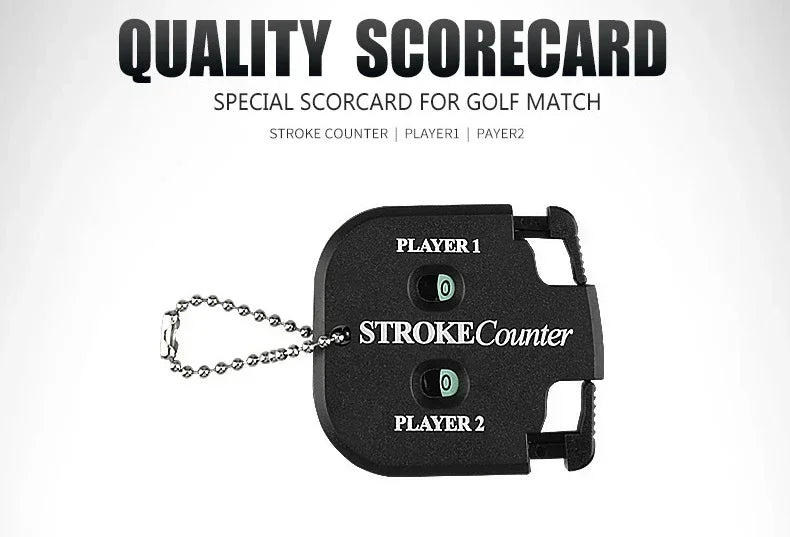 Mini Handy Golf Shot Count Stroke Putt Score Counter Two Digits Scoring Keeper With Key Chain Golf Accessorie Golf Training Aids