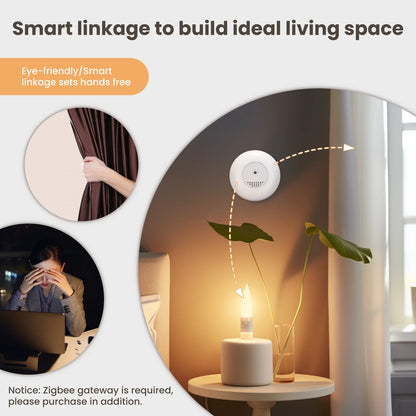 MOES Tuya Zigbee Smart Light Sensor Illuminance Brightness Detection Home Lighting Automation Smart Home Detector APP Control - ALPENZO