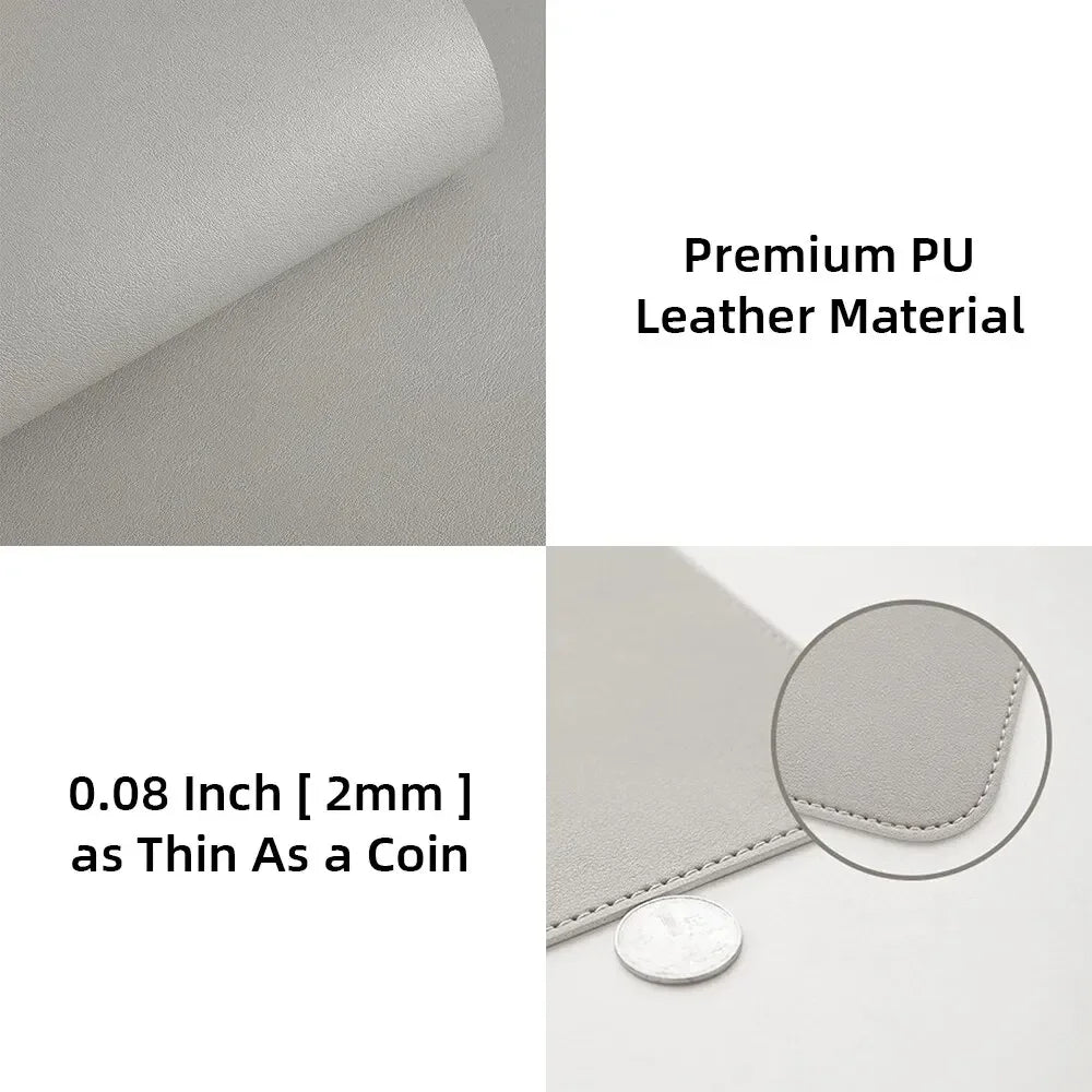 1 Pcs Large Size 60*30mm Office Desk Protector Mat PU Leather Waterproof Mouse Pad Desktop Keyboard Desk Pad Gaming Mousepad ALPENZO