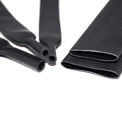 127pcs Black Heat Shrinkable Tube Cable Insulation Sleeve Waterproof Electronic Lated Polyolefin Sheathed Shrink Tubing - ALPENZO