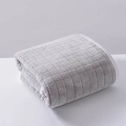 Square Spiral Bath Towel Designer Solid Color Quick Drying Water Absorbing Dry Hair Household And Daily Use Soft Square-Towels - ALPENZO