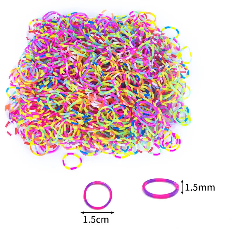 Pantone Color Western European Style Rubber Band Rainbow Knitting Machine Bracelets Loom Bands Arts & Crafts, DIY Toys ALPENZO