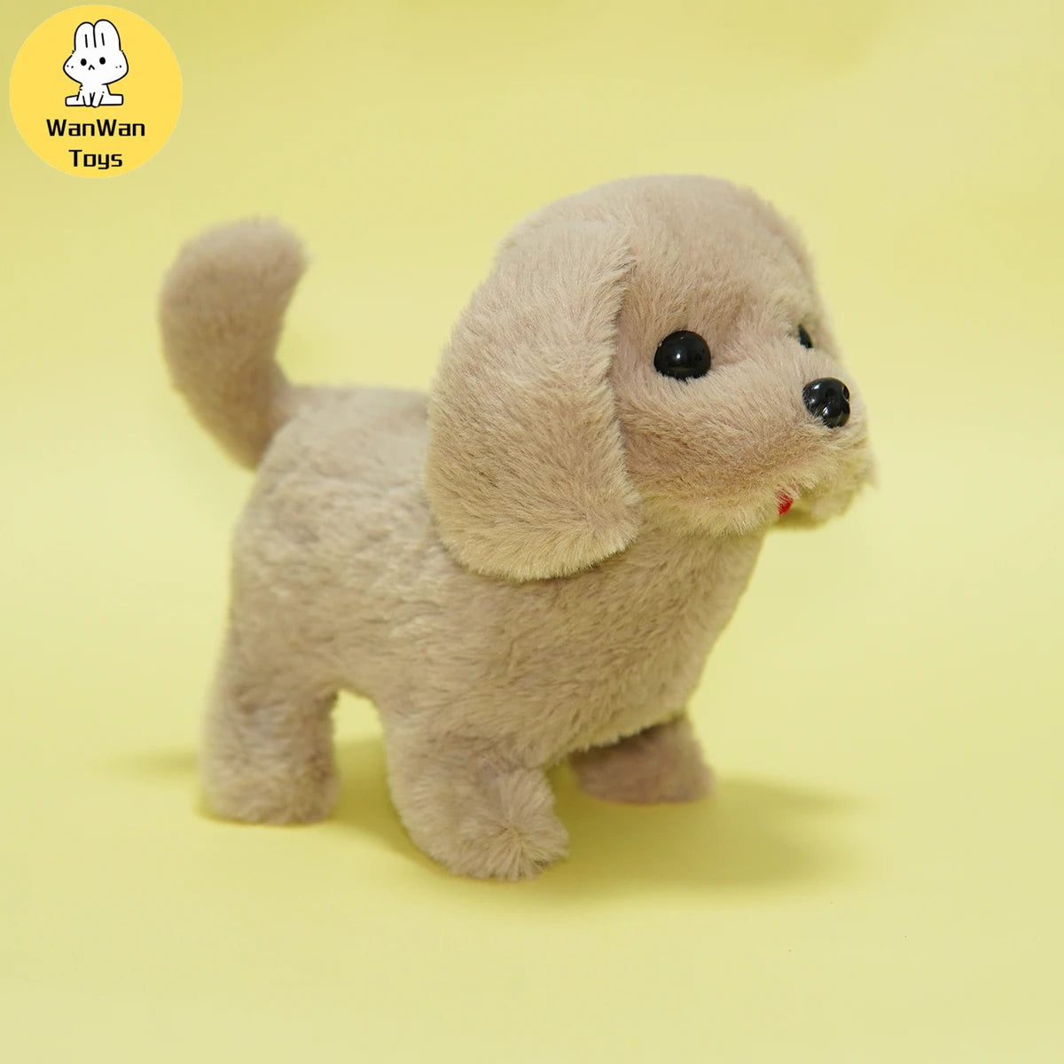 Plush Electric Puppy Simulation Pet Dog Can Walk Teddy Dog Golden Retriever Bichon Frize Dog Children Can Bark Run And Rock ALPENZO